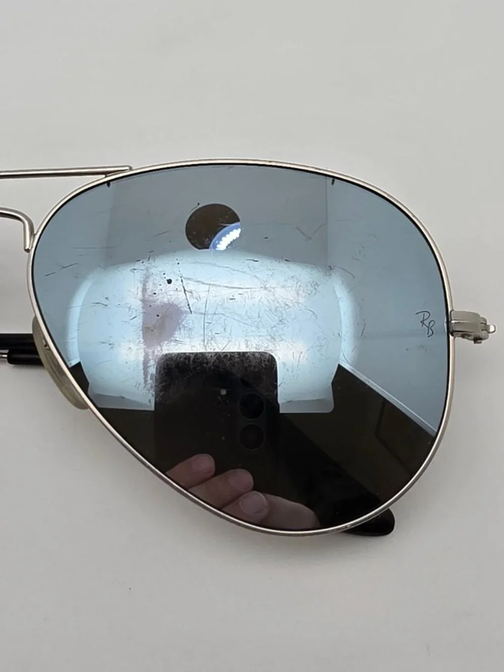 Ray-Ban RB3025 019/W3 Matte Silver Polarized Silver Mirror Aviator Sunglasses